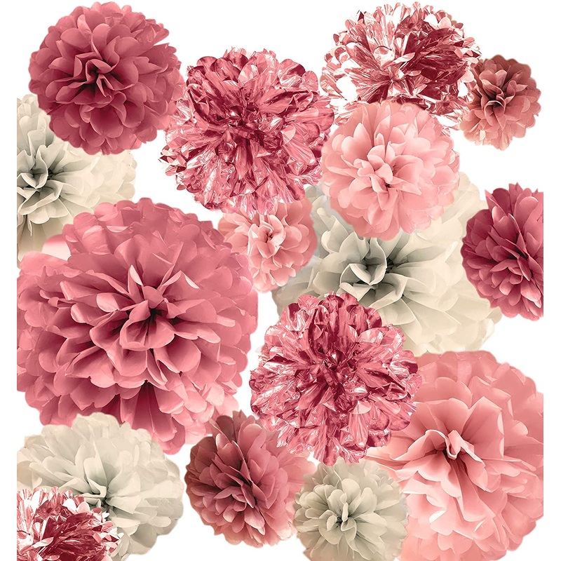 20 PCS Pink Rose Gold Party Decoration