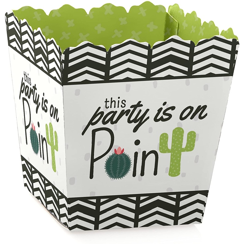 Prickly Cactus Party - Party Mini Favor Boxes - Fiesta Party Treat Candy Boxes - Set of 12
