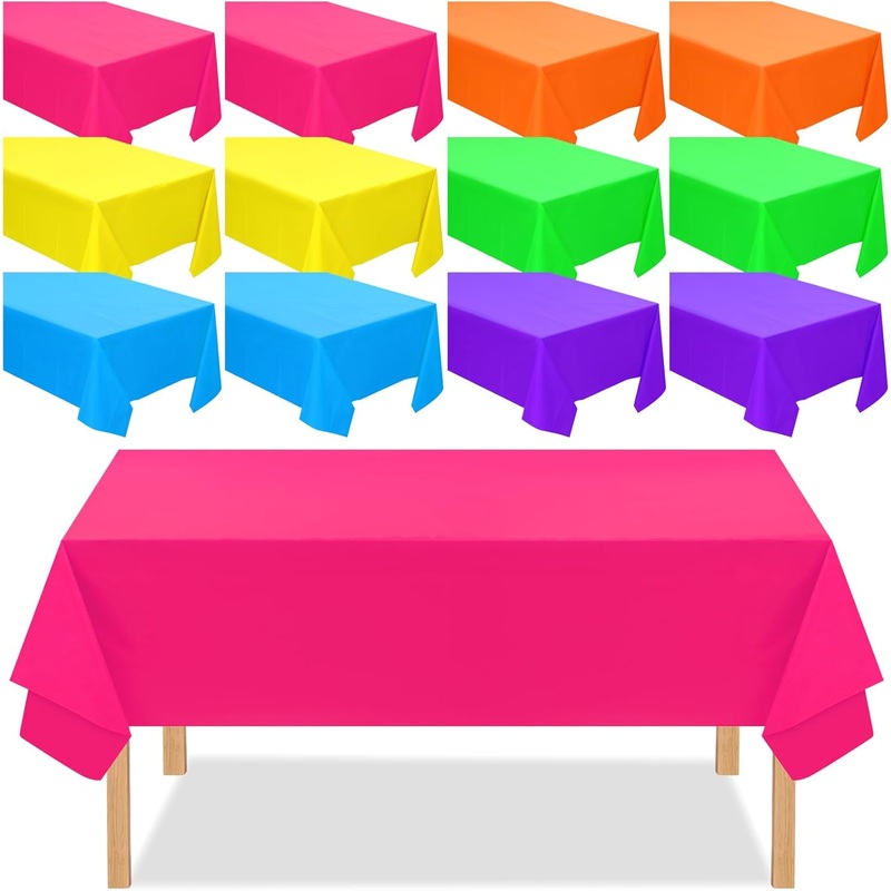 2 Rectangular Disposable Tablecloths - 54 x 108 inch