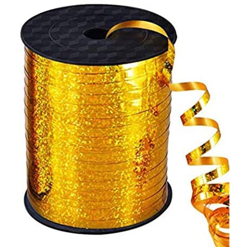 500 Yards Gold Shiny Metallic Balloon String Roll