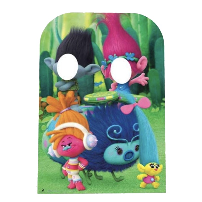 "Can't Stop the Feeling Left" Trolls Stand-In 53" H x 37" W