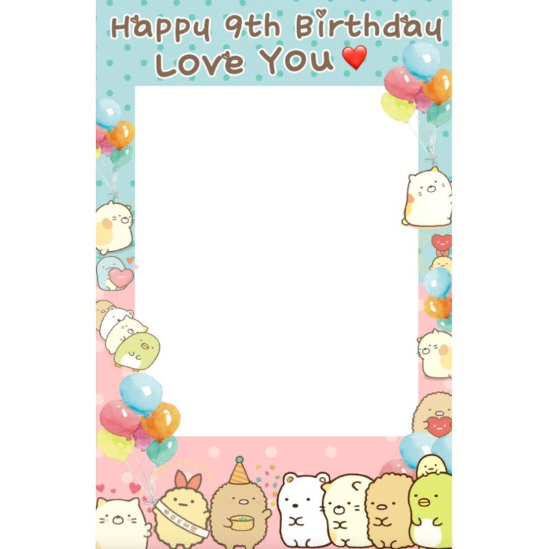 Sumikko Photo Booth Frame