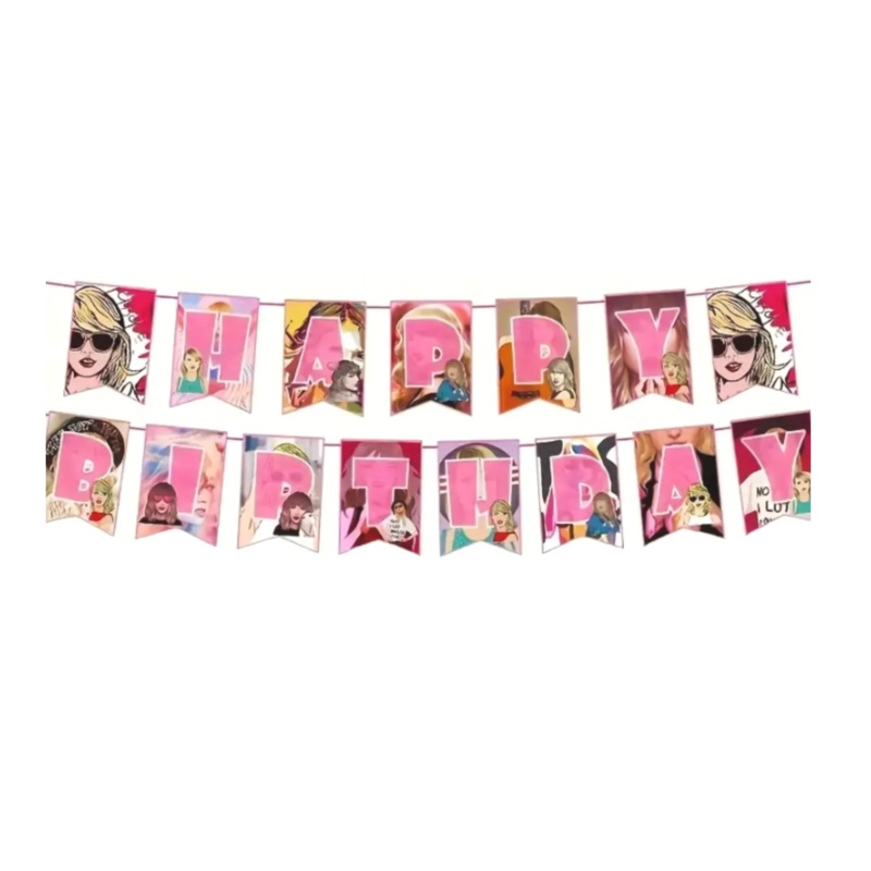 Taylor Birthday Bunting - Custom Name and Age