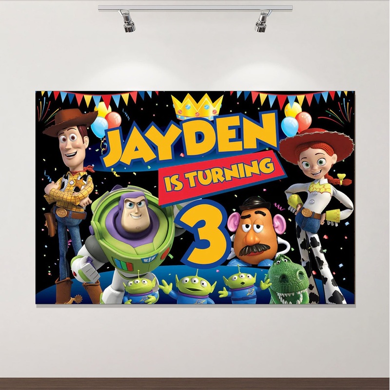 Toy Story Poster Backdrop 60x40 Inch