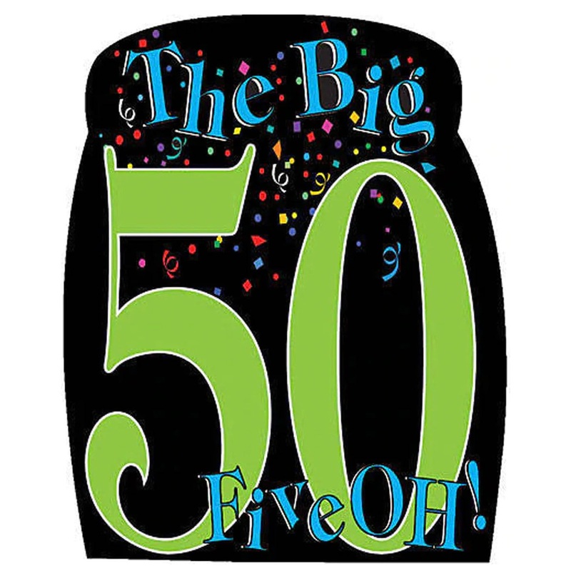 50th Birthday Standee 4.9'