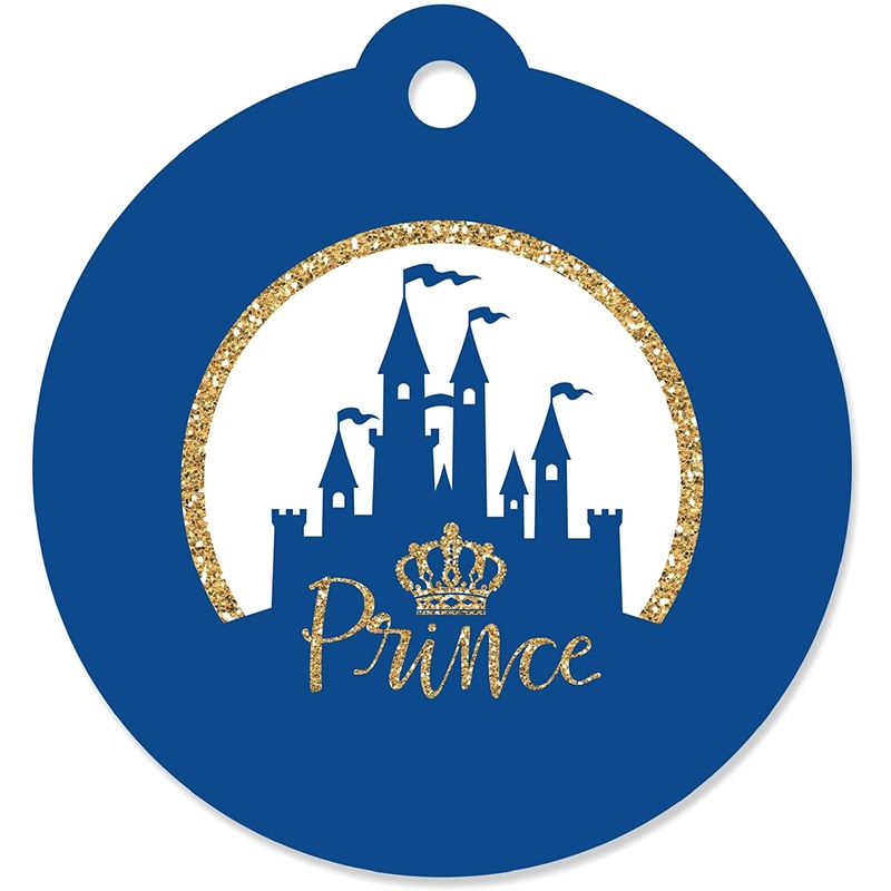 Royal Prince Charming - Baby Shower or Birthday Party Favor Gift Tags (Set of 20)