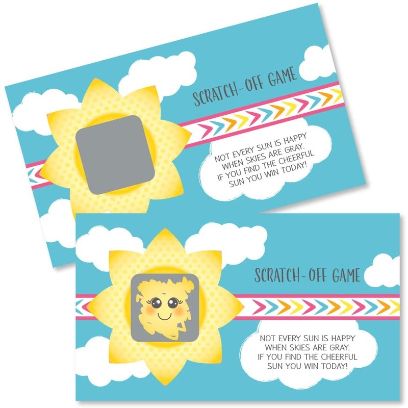 You are My Sunshine - Baby Shower or Birthday Party Game Scratch Off Cards - 22 Count