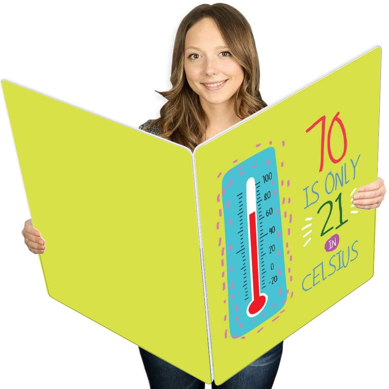 70 Year Old Humor Giant Greeting Card - 16.5 x 22 inches