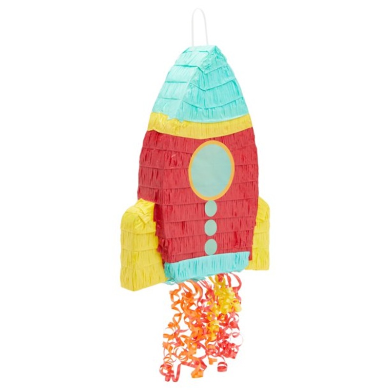 Pull String Rocket Ship Pinata