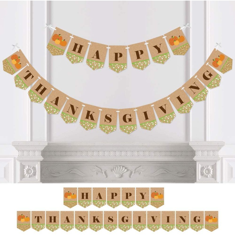 Pumpkin Patch - Thanksgiving Party Bunting Banner - Fall Pumpkin Party Decorations - Happy Thanksgiving