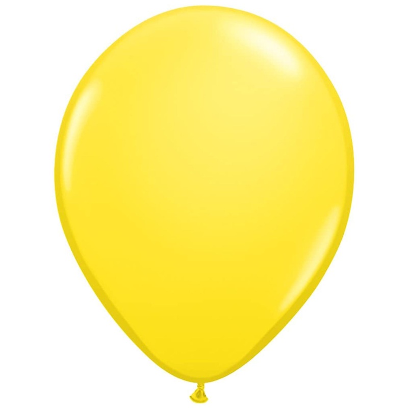 Qualatex Yellow Latex Balloons 12 Inch