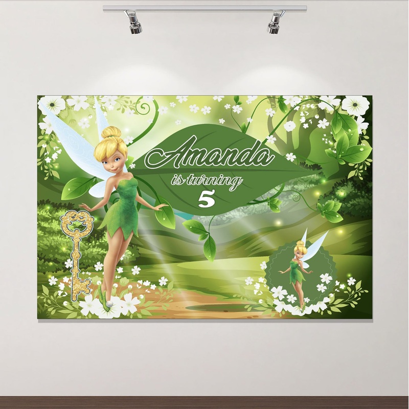 Tinker Bell Backdrop 60x40 Inch