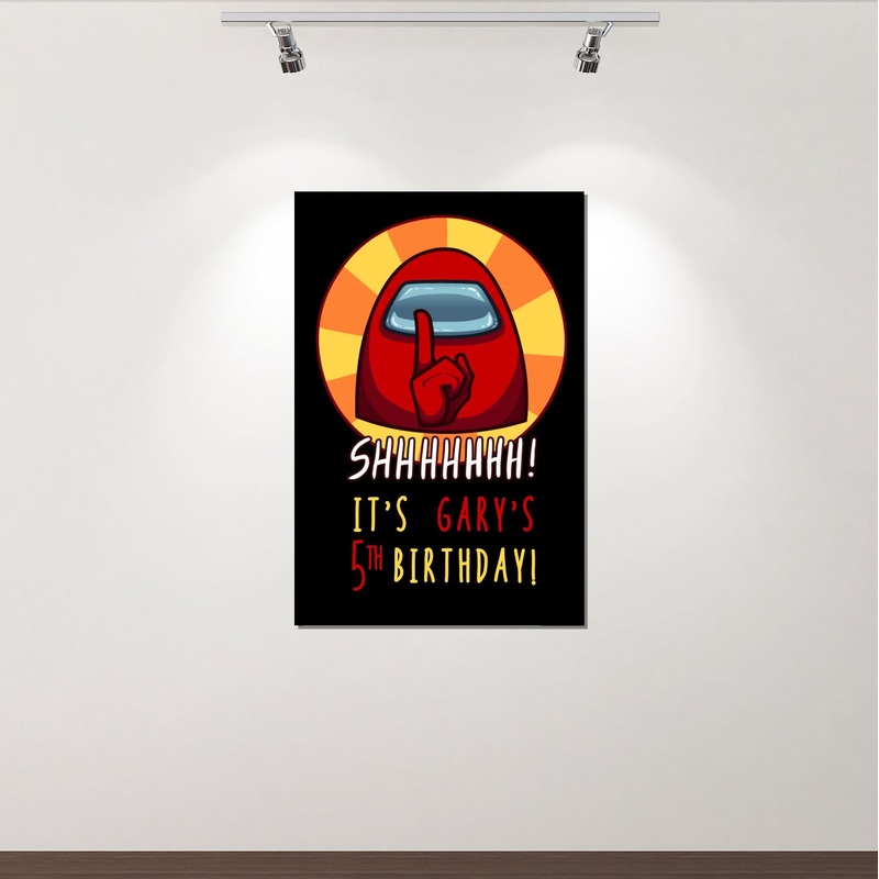 Among Us Birthday Poster