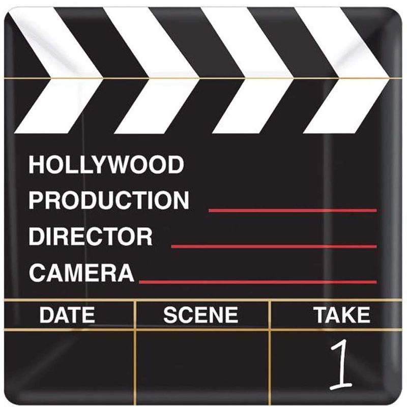 Amscan Director's Cut Party Plates, 10", 18 Ct.