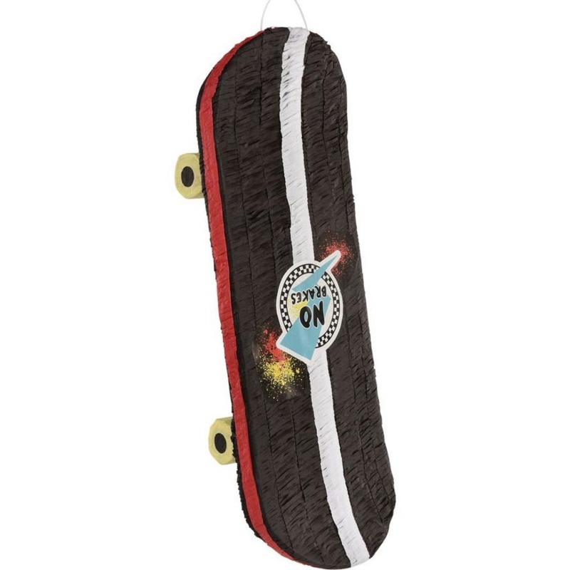 Skater Party Skateboard Cardstock & Tissue Paper Pinata, 9.25in x 26.5in