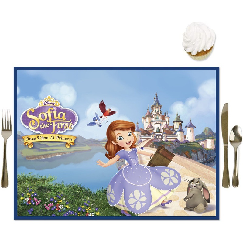 Sofia - Party Table Decorations - Birthday Party Placemats - Set of 16