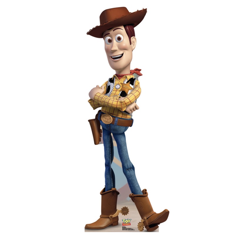 Woody Standee 58 x 22 (height x width) inches