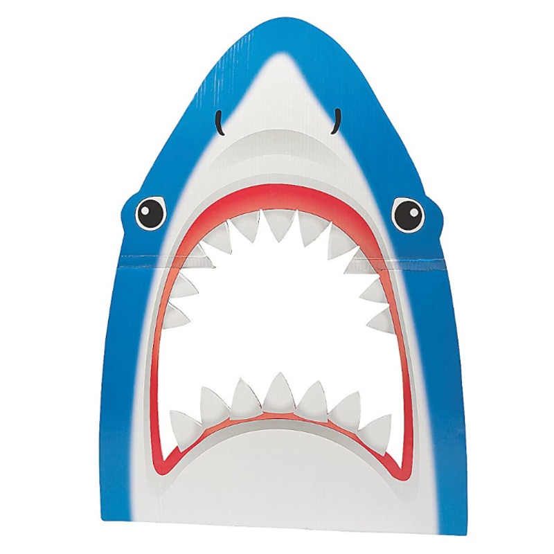 Shark Cardboard Cutout Photo Booth Prop 26" x 36"