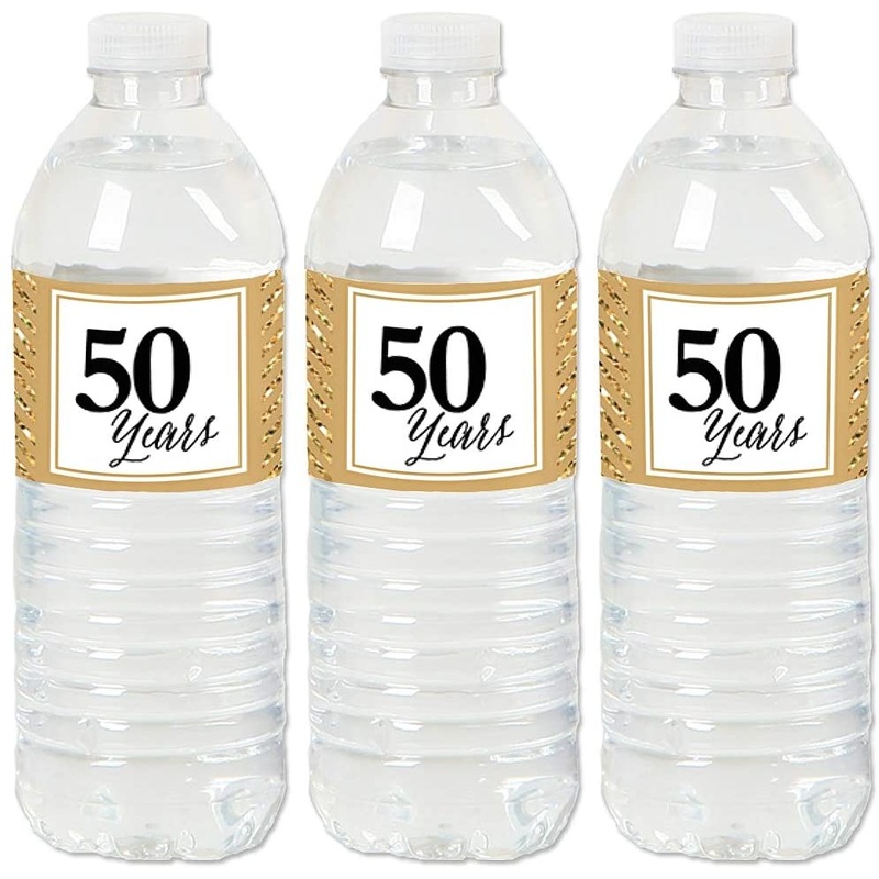 We Still Do - 50th Wedding Anniversary - Anniversary Party Water Bottle Sticker Labels - Set of 20