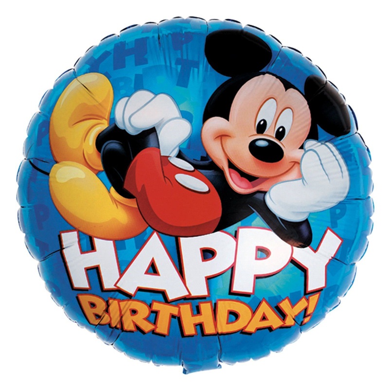 18 Inches Mickey Happy Birthday Balloons