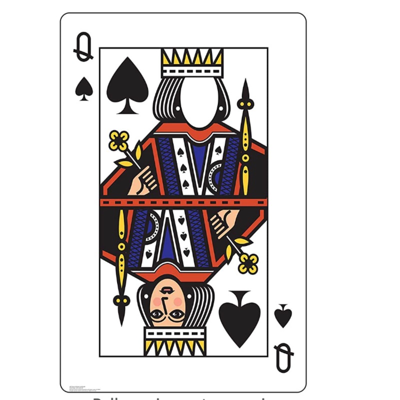 Queen of Spades Standee 60"H x 39" W