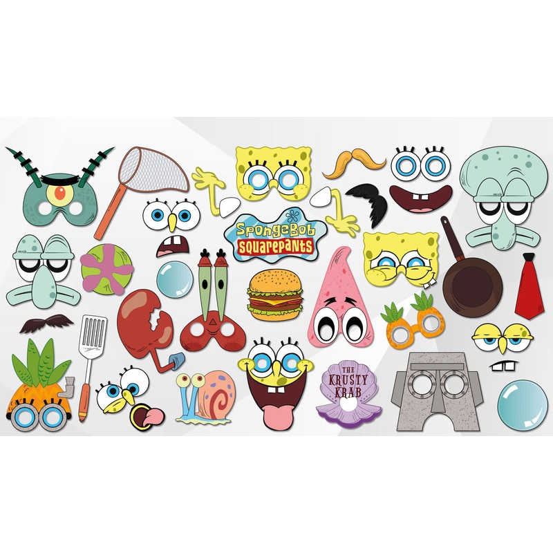 Spongebob Photo Booth Props
