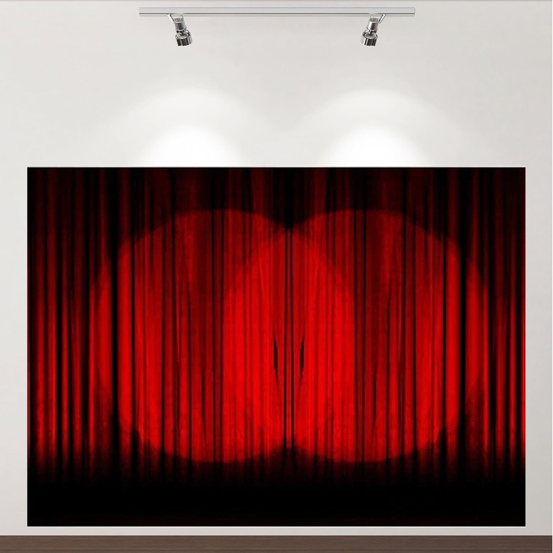 Theatre Curtain Foam Board Backdrop 8' x 10'