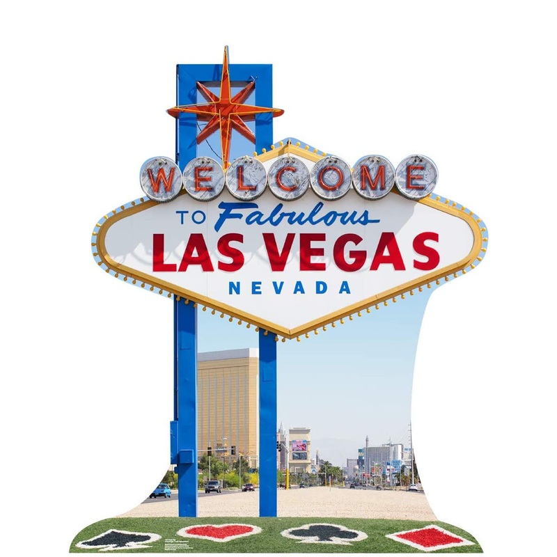 Vegas Sign Standee 47"W x 57"H