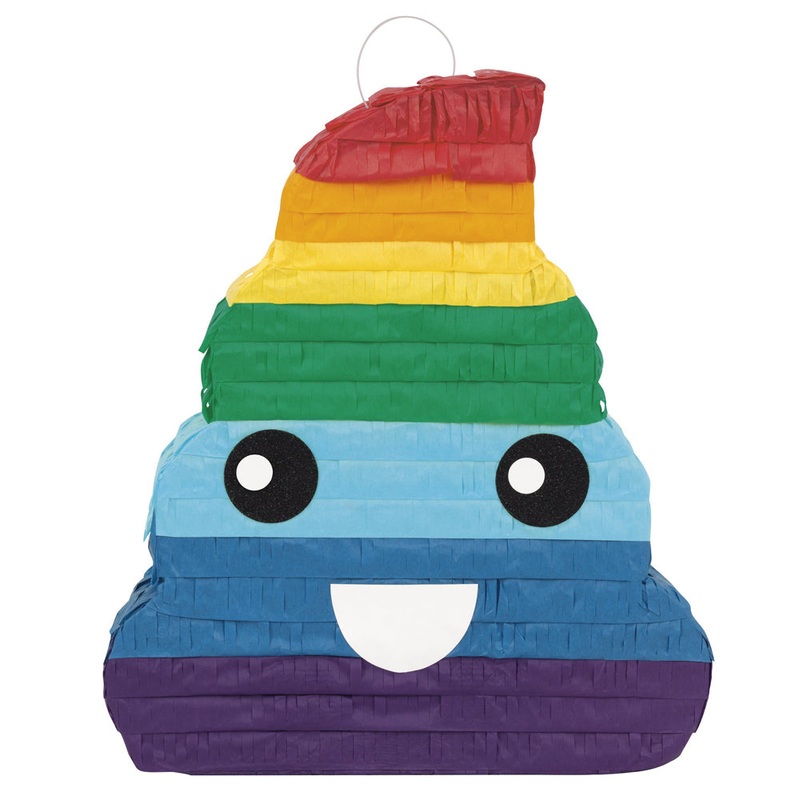ASSORTED COLORS ASYMMETRICAL PINATA
