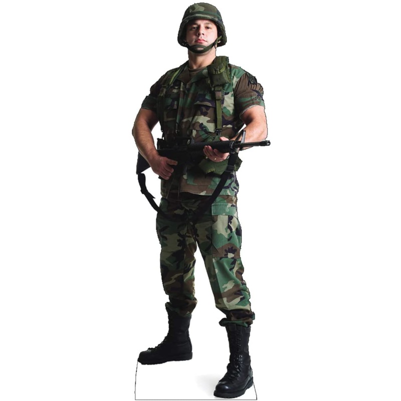 Army Soldier Standee 26"W x 73"H