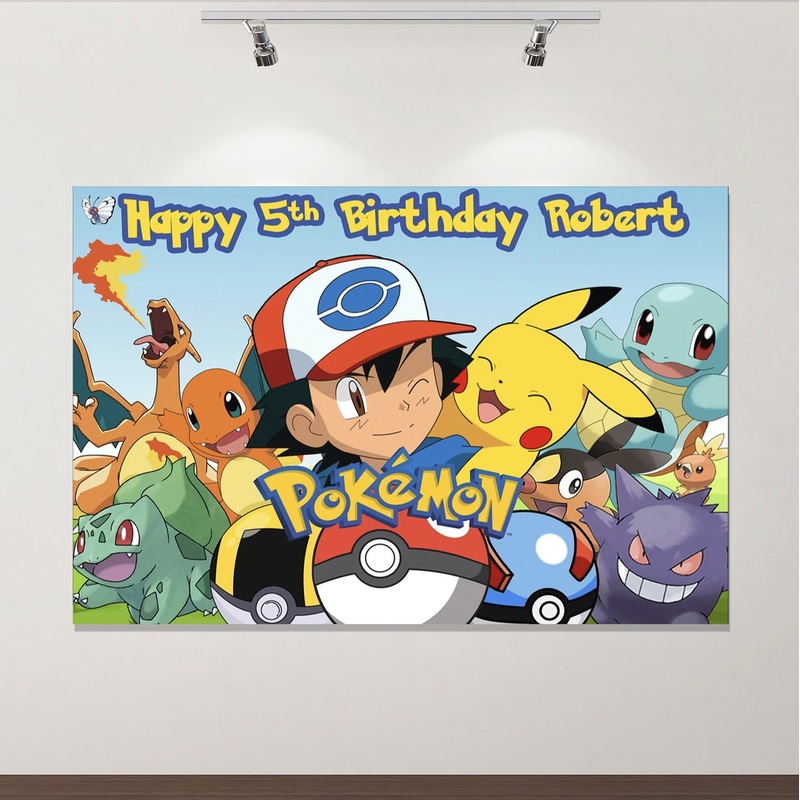 POKEMON PHOTO PAPER BACKDROP 60X40 INCH