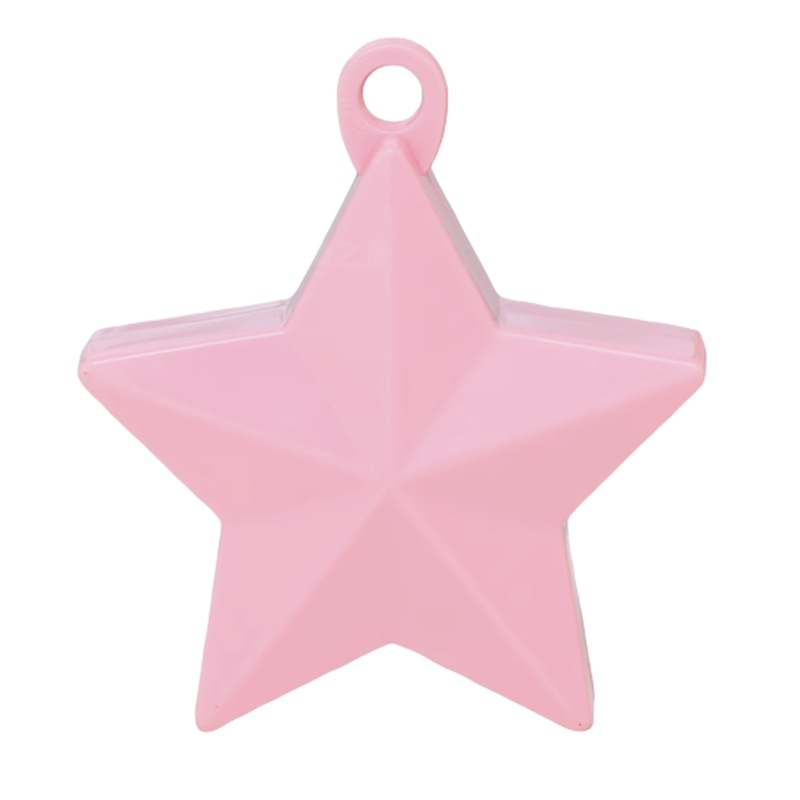 Star Electroplated Balloon Weight - Pink