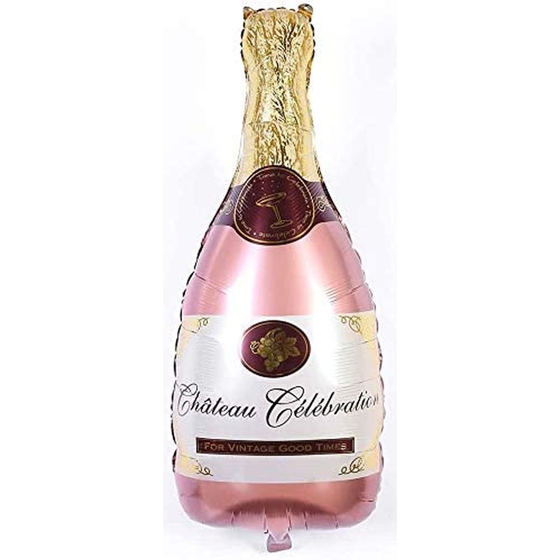 Super Shape Rose Gold Champagne Bottle Balloon 36 Inch