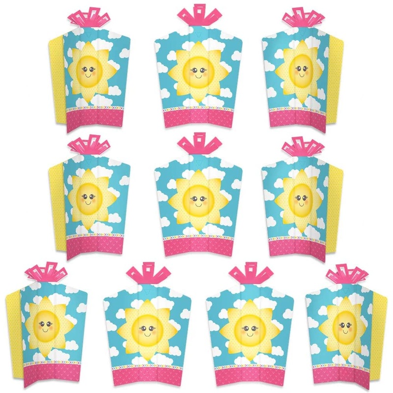 You Are My Sunshine - Table Decorations - Baby Shower or Birthday Party Fold and Flare Centerpieces - 10 Count