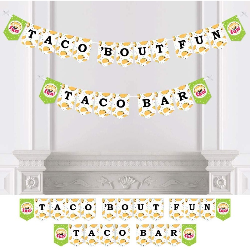 Taco Bout Fun - Mexican Fiesta Bunting Banner - Party Decorations - Taco Bout Fun Taco Bar