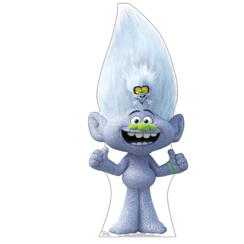 Tiny and Guy Diamond- Trolls Cutout 48x20 inch tall