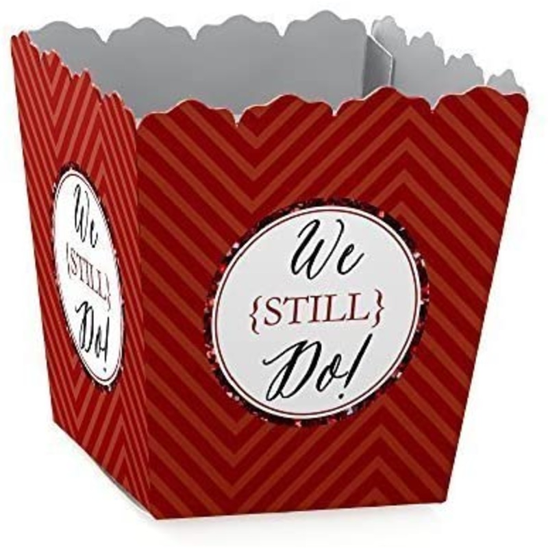 We Still Do - Party Mini Favor Boxes - 40th Wedding Anniversary Party Treat Candy Boxes - Set of 12