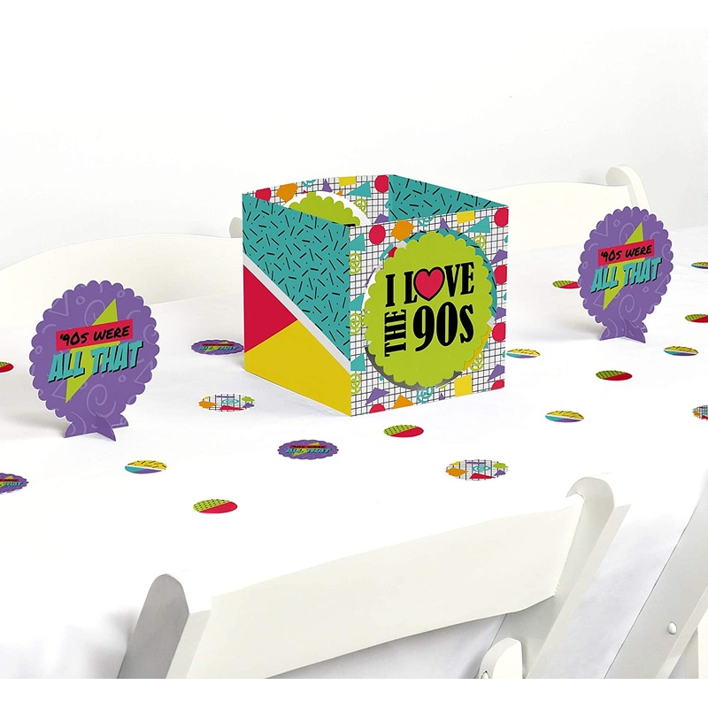 90's Throwback - 1990s Party Centerpiece & Table Decoration Kit