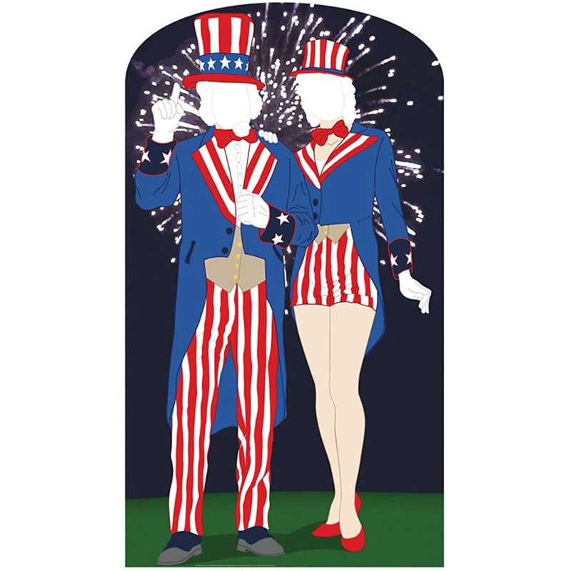 Aunt and Uncle Sam Stand-in Standee 44"W x 80"H