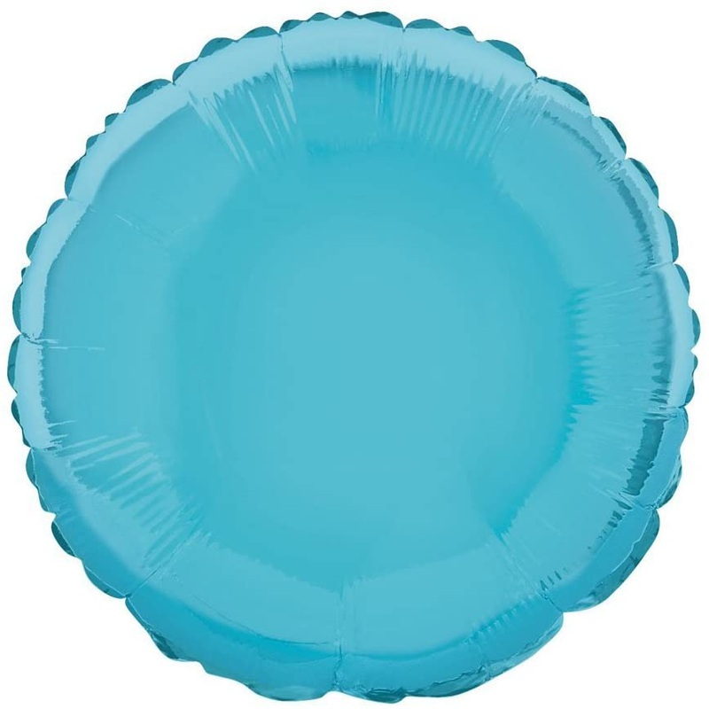 18 INCH TIFFANY BLUE ROUND FOIL BALLOONS