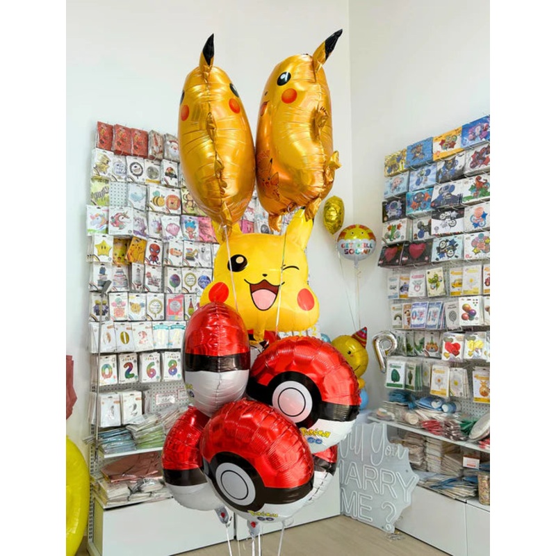 Pokemon - Foil Bouquet - 8 Balloons - With Helium