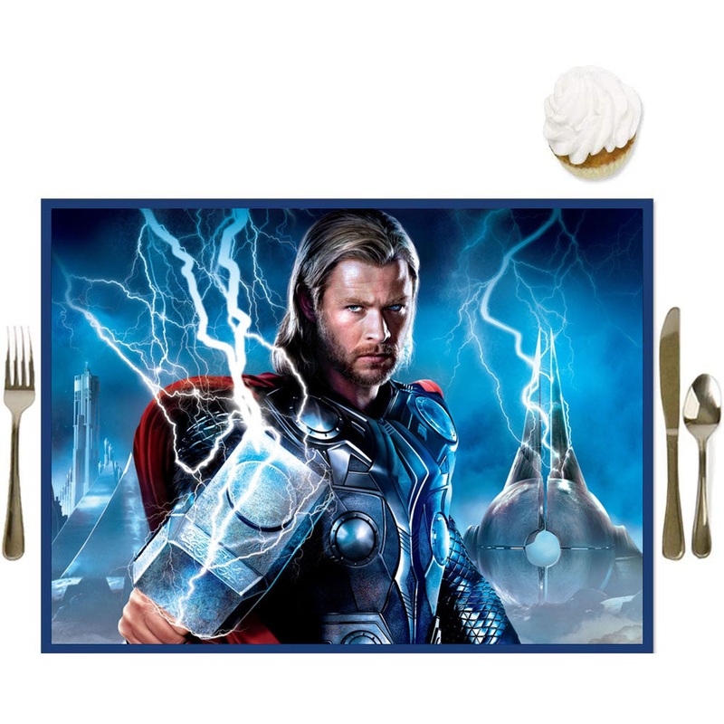 Thor - Party Table Decorations - Party Placemats - Set of 16