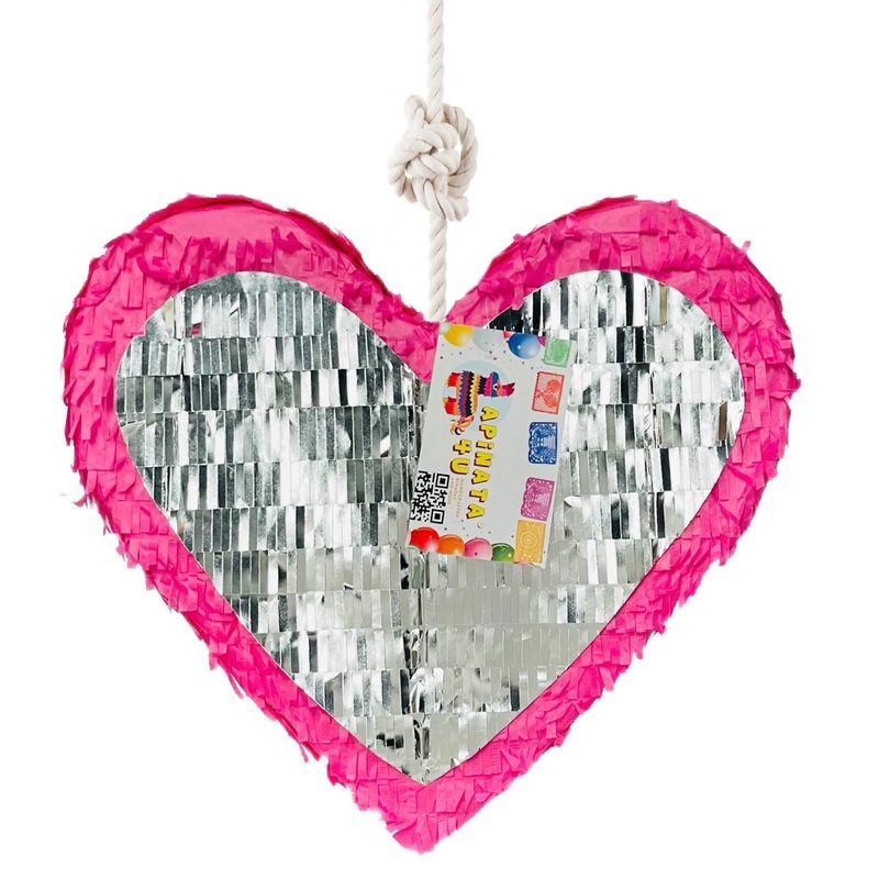 Two Tone Heart Shaped Pinata