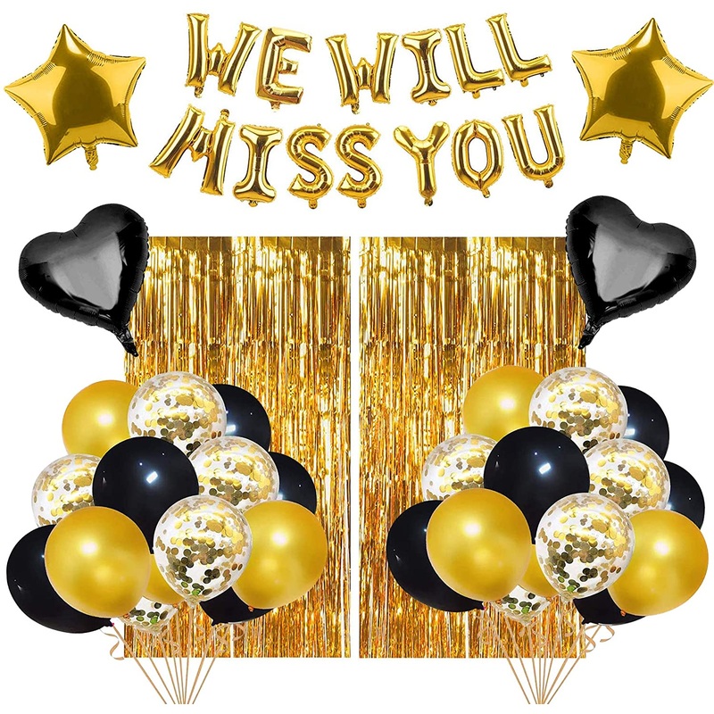 We Will Miss You Banner Decorations Kit - 47 Balloons