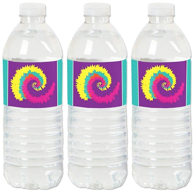 60's Hippie - 1960s Groovy Party Water Bottle Sticker Labels - Set of 20