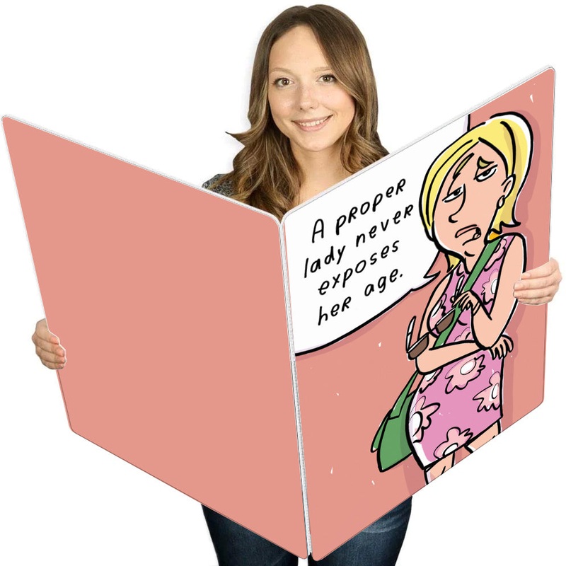 Age Exposes Giant Greeting Card - 16.5 x 22 inches