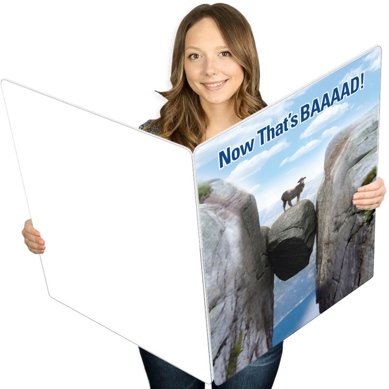 BAAAAD Luck Giant Greeting Card - 16.5 x 22 inches