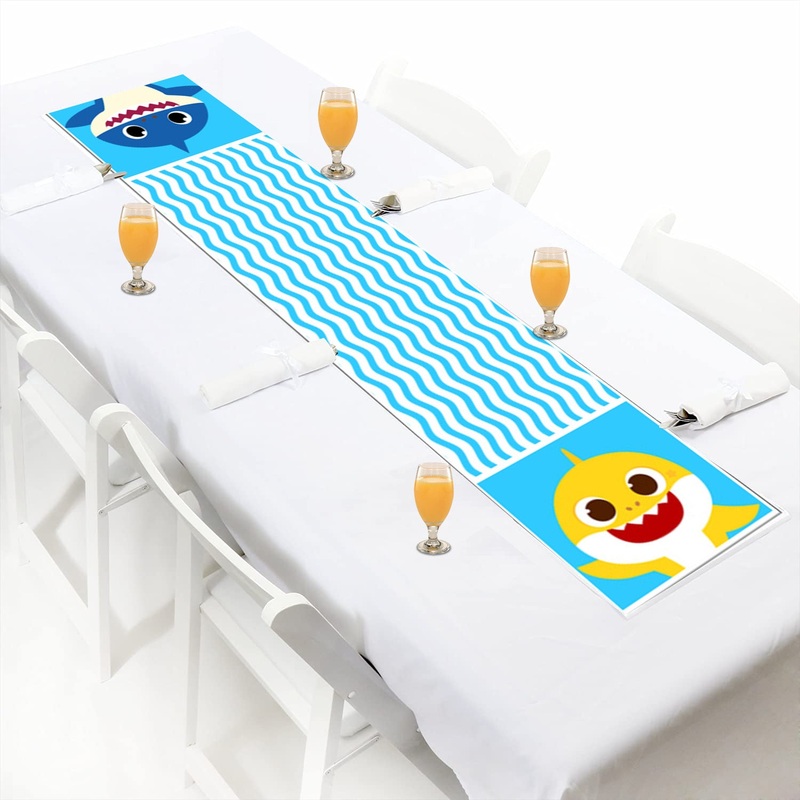 Baby Shark Party Paper Table Runner - 12 x 60 inches