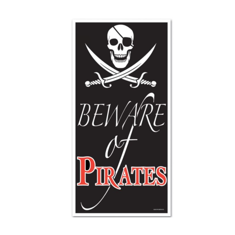 Beware Of Pirates Door Cover 30" x 5'