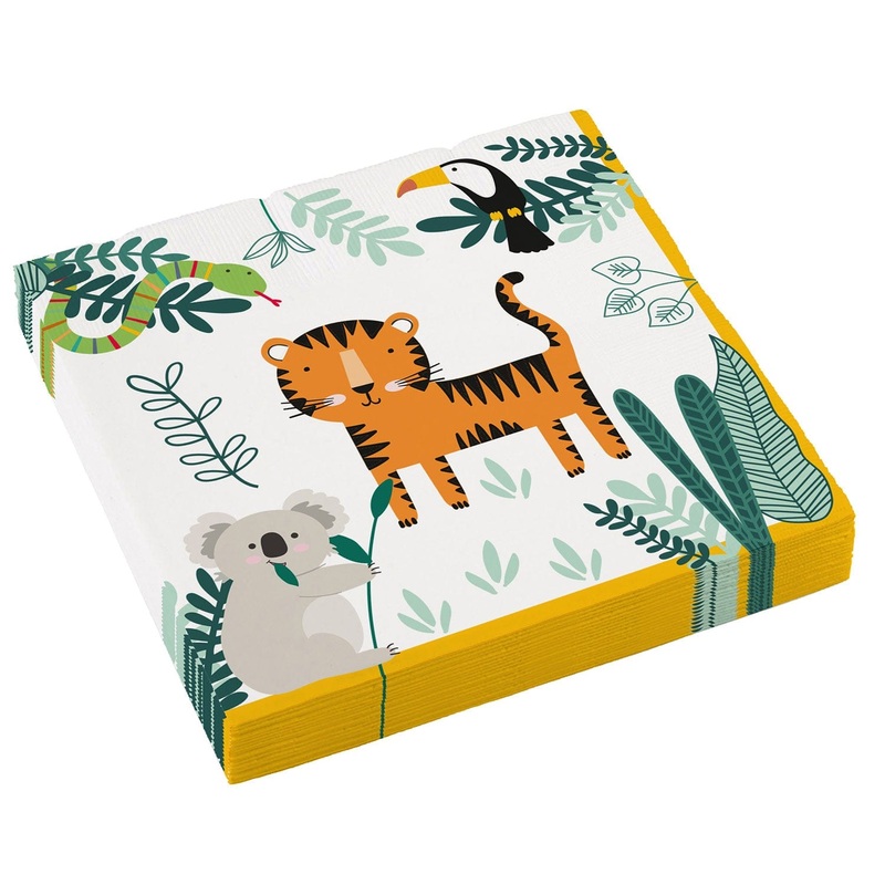 Get Wild Safari Animal Party Napkins x 16